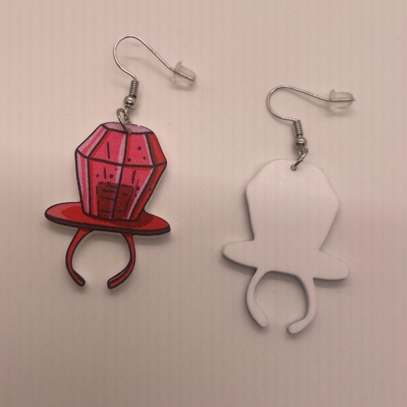 ❤️ FREE Ring Pop Candy Snack Food Chic Girly Cartoon Modern Drop Hippie Earrings - Picture 5 of 5